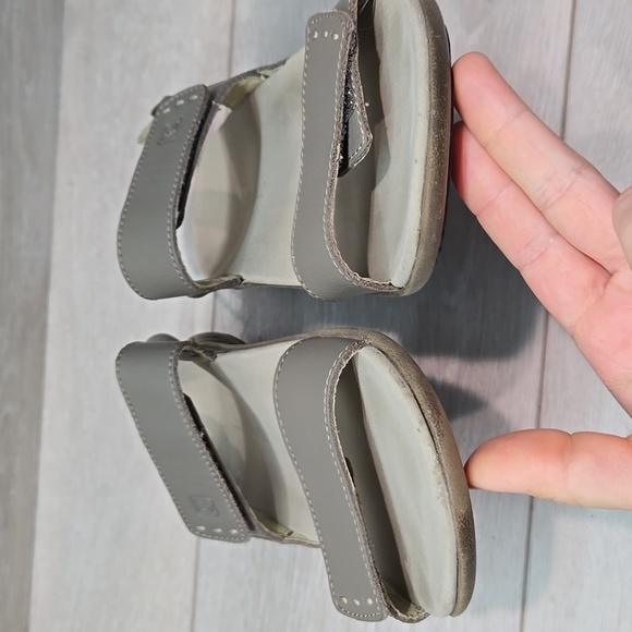 Spenco Women Leather Hook&Loop Sandals Flats Shoes Sz 7 - Picture 4 of 10